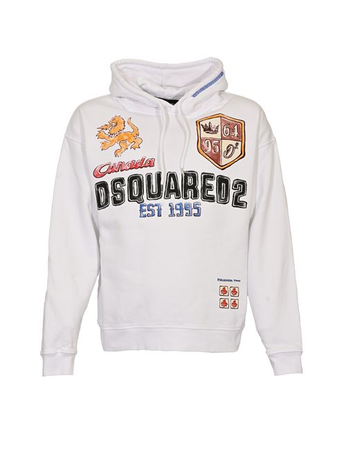 Felpa disegnata a mano in cotone DSQUARED2 | S74GU0901 S25030100